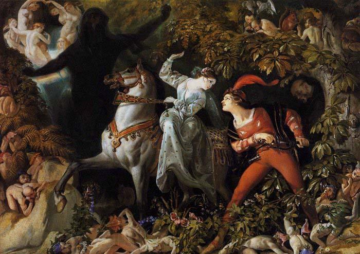 Maclise, Daniel A Scene from France oil painting art